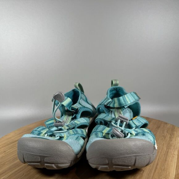 Keen Clearwater CNX Sandal Kids' 3 Teal Beach Water Summer Closed Toe - Picture 2 of 6